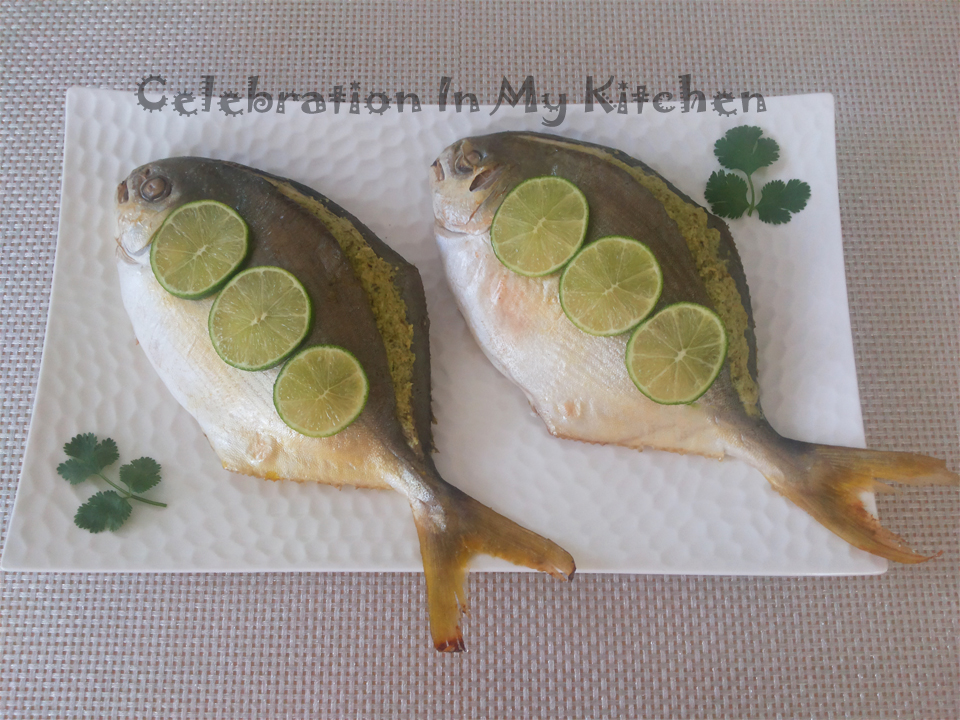 ​Baked Stuffed Fish With Green Chutney