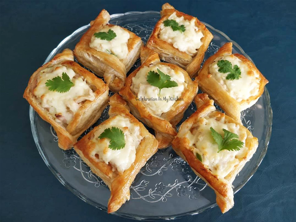 Chicken & Cheese Pastry Puffs