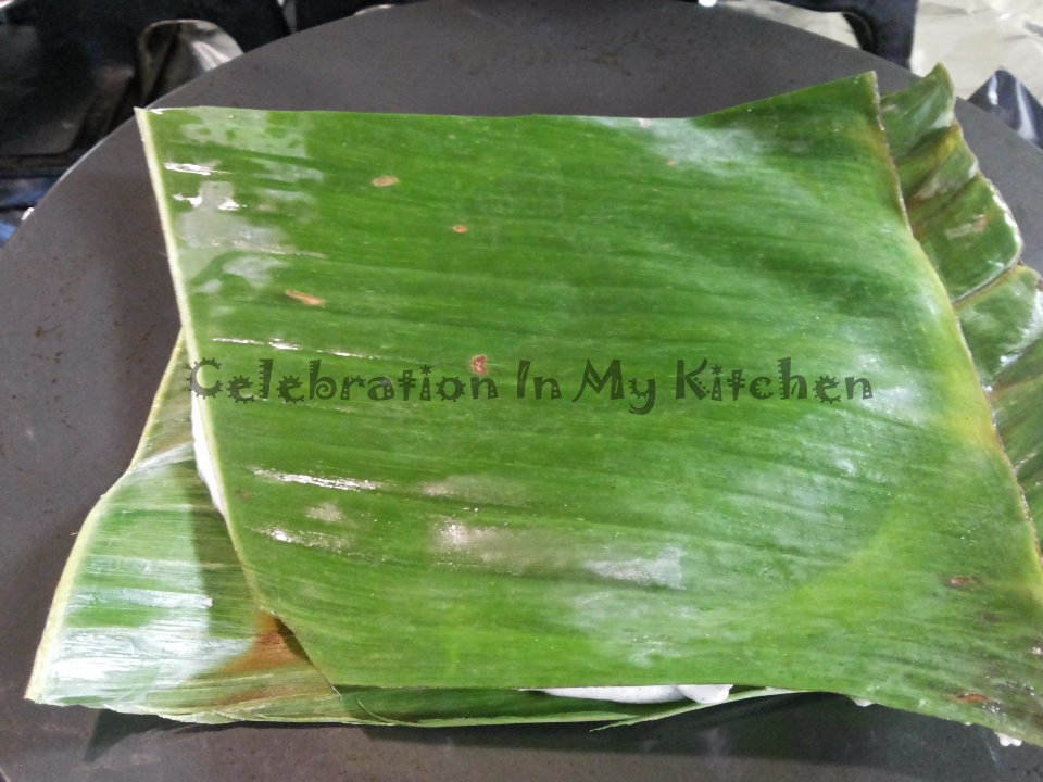 Rice Bhakri on Banana Leaf