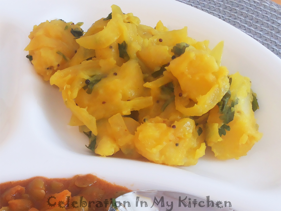 Mixed Bhaji - Patoll (Patal) & Sukhi (Potato) Bhaji