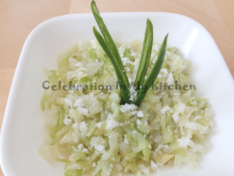 Steamed Cabbage (Fugad de Repolho) Celebration In My Kitchen
