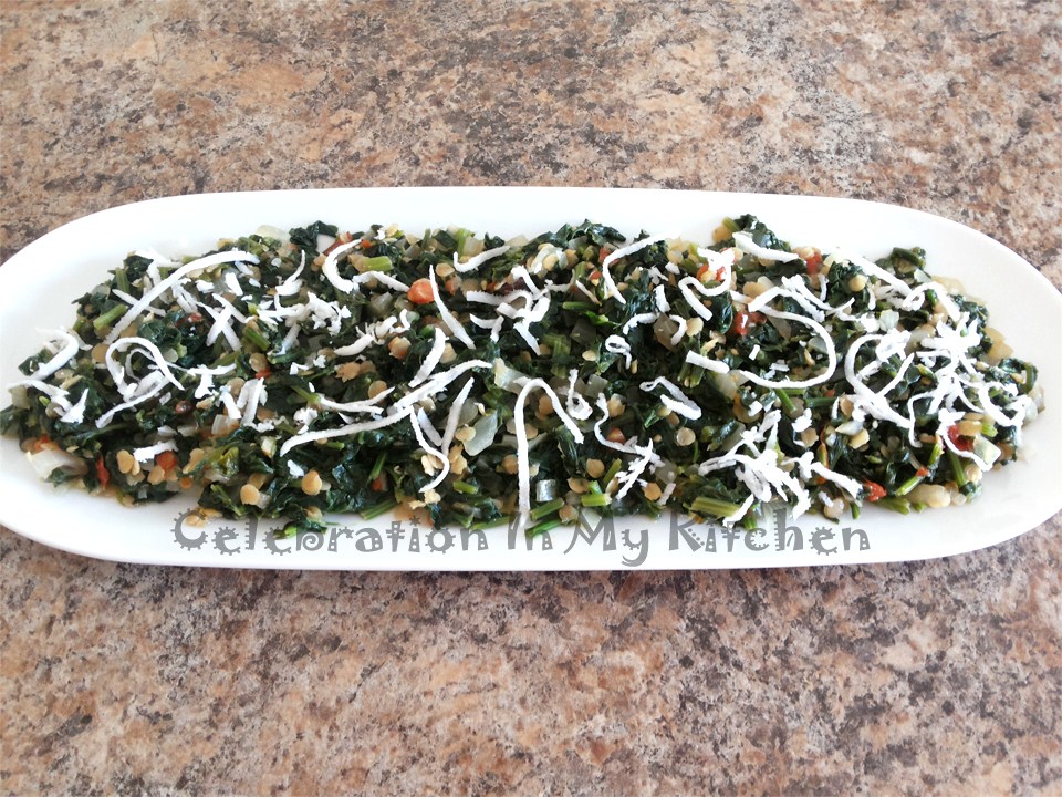 Goan Style Spinach (Espinafres Estilo Goês)