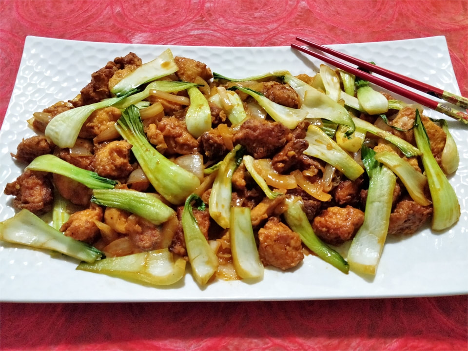 Spicy Chicken With Bok Choy