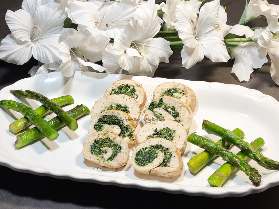 Baked Chicken Roulade With Spinach