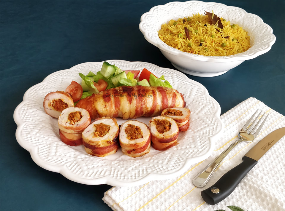 Baked Chicken Roulade With Goa Sausages