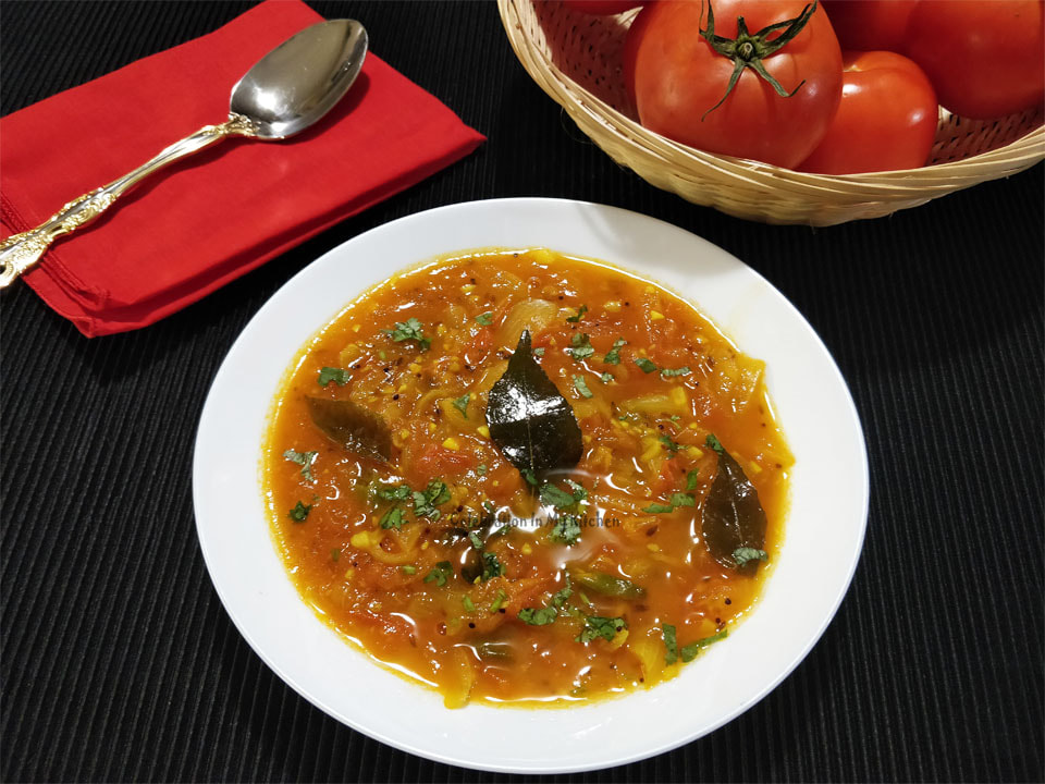 Goan Tomato Salad Bhaji/Salaad Bhaji/Saladh Bhaji
