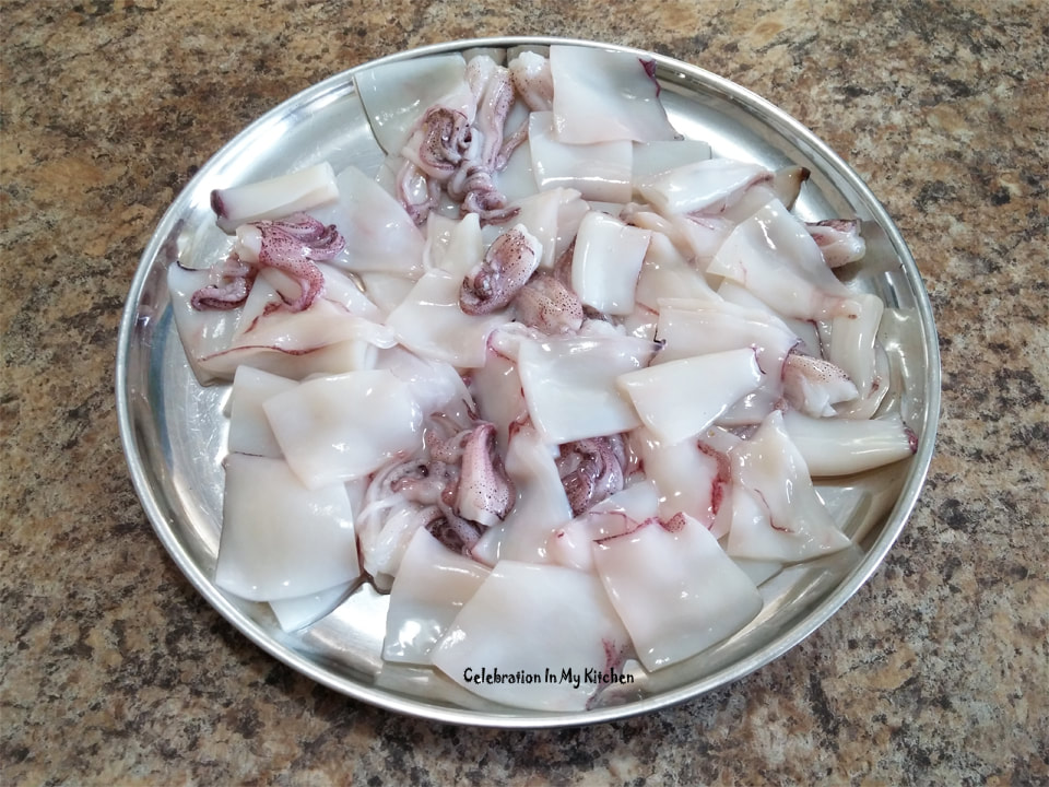 Indo-Chinese Chilli Squid