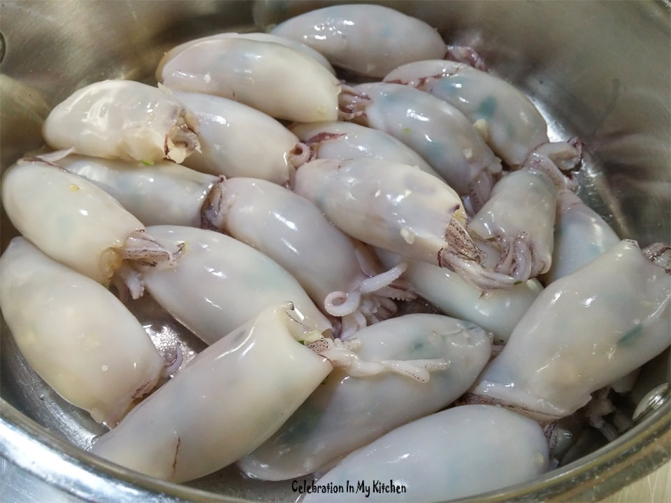Goan Stuffed Squids With Prawns